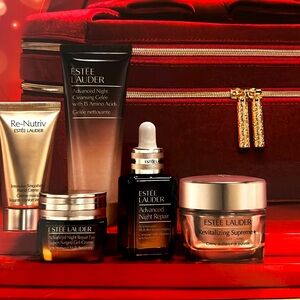 Estee Lauder Skincare Set Full Size Revitalizing Supreme + Day Creme and Case